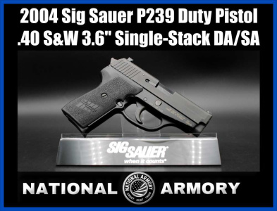 2004 Sig Sauer P239 .40 S&W 3.6" Single-Stack DA/SA Heavy Duty Pistol