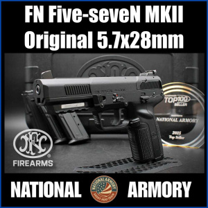 FN Five-seveN MKII 5.7x28mm 4.8" 20+1 Black w/ Case & 3 Mags Iconic 5-7