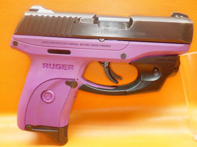 Ruger LC9s 9mm 3.12" Bbl Purple Polymer Frame LaserMax Laser Module