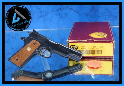 RARE Export Only Caliber Colt Gold Cup National Match 45 HP With Box