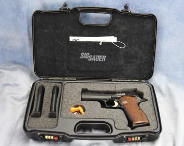 SIG Sauer P210 Carry Custom Works 9mm 4" barrel Engraved Bbq Gun