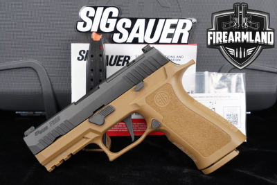 Sig Sauer P320 XCarry 9mm 3.9" Two-Tone FDE Optic-Ready +2 MAGS & ORIG CASE