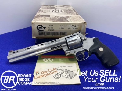 1992 Colt Anaconda .44 Magnum 8" Stainless *COMPLETE PACKAGE FIRST GEN*