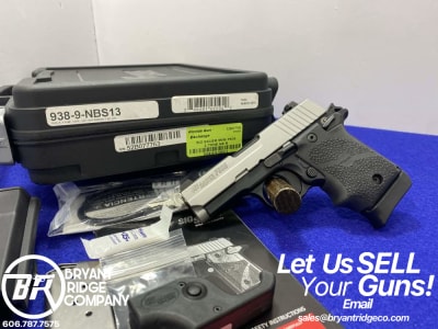 Sig Sauer P938 9mm Stainless 3" *RELIABLE MICRO COMPACT SEMI-AUTO PISTOL*