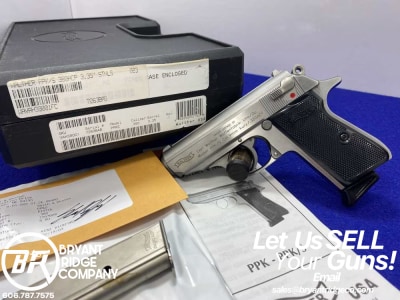 Walther PPK/S .380ACP Stainless 3.3" *BEAUTIFUL NEW GEN STAINLESS WALTHER*