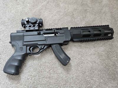 Ruger Charger 22 Pistol w/Archangel AR-15 Conversion Stock 22LR