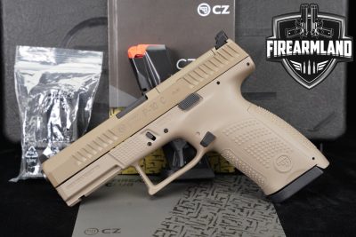 CZ P-10C Optics-Ready 9mm P10C 4" FDE +2 MAGS, ORIG CASE