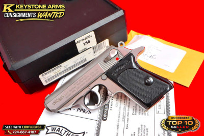 Gorgeous Walther PPK .380 9mm Kurz By Smith and Wesson In Box $.01 NR