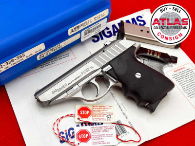 2007 Sig Sauer P232 SL 9mm Kurz (.380 ACP) Stainless w/ Box Made in Germany