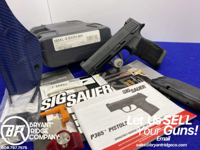 2021 Sig Sauer P365 XL 9mm Black 3.7" *HIGH PERFORMANCE COMPACT PISTOL*