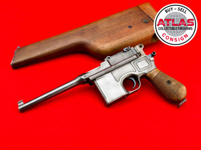 HIGH CONDITION WWII 1914 Mauser C96 Broomhandle 7.63mm w/ SHOULDER STOCK