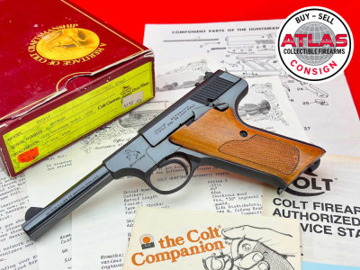 HOLY GRAIL 1988 Colt Huntsman 4.5" Show Gun FACTORY ENGRAVED "SG" 1 OF 1