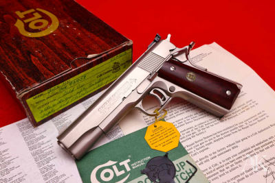 1981 Colt Custom Shop Gold Cup National Match 1911 .45 - Factory E-Nickel!