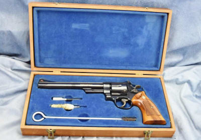S&W Smith & Wesson Model 57 RARER .41 magnum 8-3/8" barrel CASE No DASH
