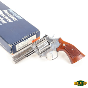 Smith & Wesson 686-2, 357 Mag 4” BBL, STS/ Wood, VERY NICE Engraved W/ Box!
