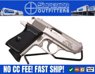Walther PPK .32 ACP 3.3" Stainless Compact Pistol