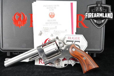 2025 Ruger Redhawk 357 Magnum 5.5" Stainless +ORIG CASE, MOON CLIPS