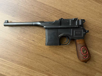 Mauser C96 Red 9 9mm Broomhandle 5.5”
