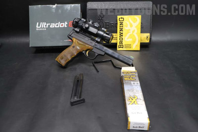 Browning Buck Mark UDX w/ Ultradot Matchdot II Optic Semi Auto Pistol 22 LR