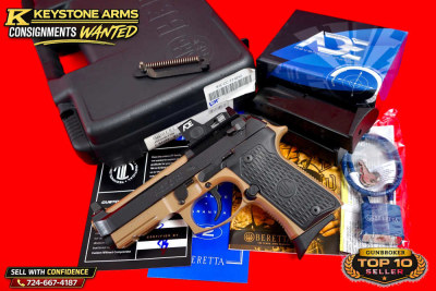 Gorgeous Beretta / Langdon Collab 92 G Elite LTT 9mm 2 Tone In Box $.01 NR