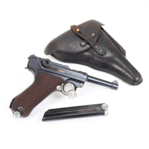 DWM Luger 1908 P.08 4" 9mm Blued, Stock Lug Attachment Clean C&R Collector!