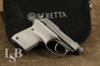 Beretta 3032 Tomcat "Ghost Buster" Silver .32 ACP Pistol W/ Tip-Up Barrel