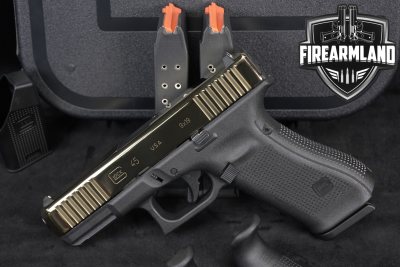 Glock 45 Gen5 9mm Gold Tone Slide G45 Gen 5 +3 MAGS & ORIG CASE