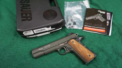 GSG / Sig Sauer 1911-22 22lr 5" Threaded OD Green No Reserve 1¢ Start