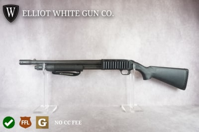 Mossberg 500 Tactical 12 Gauge Pump Shotgun – 18.5" w/ Side Saddle