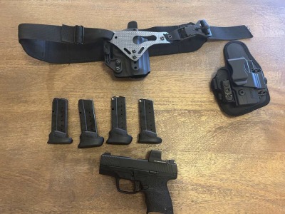 Walther PPS M2 Factory Cut OR with EPS Carry MRS Green, holsters