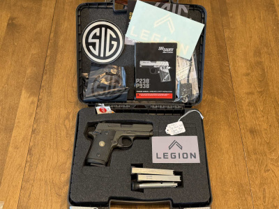 Sig P938 LEGION 9mm night sights in box EXCELLENT CONDITION (444)