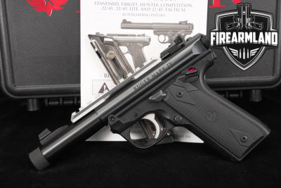 Ruger Mark IV 22/45 22LR 4.4" THREADED BULL Mk 4 MkIV Mk4+2 MAGS ORIG CASE