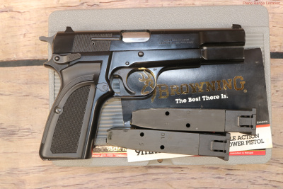 Browning Hi-Power 9mm 4.6" Barrel 2 Magazines