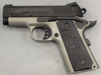 Colt Defender .45 ACP 3" Semi Auto 1911 Single Action Two-Tone Pistol