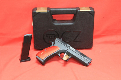 EXCELLENT CZ 97B 45 ACP Pistol with Red Grips like 75 shadow ll 75b