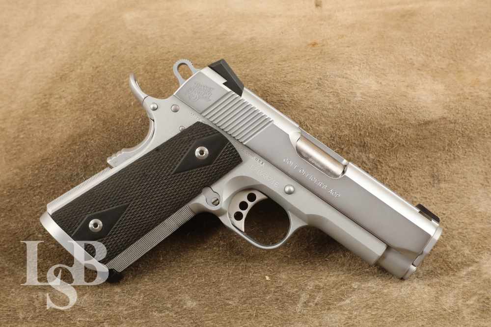 Tussey Custom Colt Lightweight Officer's ACP .45 Auto 3.5" Semi-Auto Pistol
