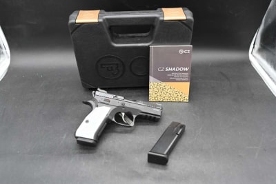 CZ Shadow 2 Compact 9mm 4" DA/SA Pistol w/ Case, 2 Mags, Fiber Optic Sights