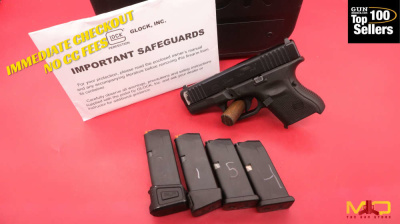 Glock G26 Gen5 MOS 9mm Good Condition In Case 4 Mags Penny Start!