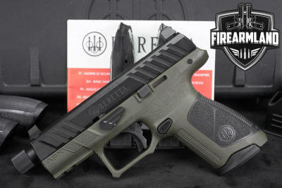 Beretta APX Compact Tactical 9mm 4.5" Two-Tone Black & OD Green +ORIG CASE