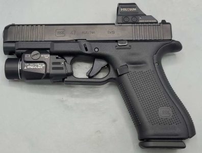Glock G47 Gen 5 MOS 9mm Luger 4.49" Semi Auto Pistol Black Polymer Frame