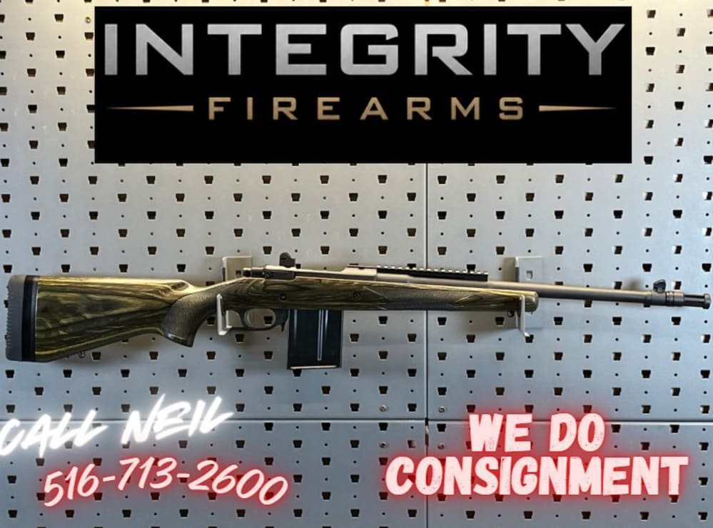 RARE LEFT-HANDED RUGER M77 GUNSITE SCOUT GREEN LAMINATE .308 WIN NO CC FEES