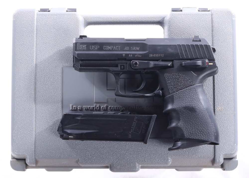 HK Heckler & Koch USP40 Compact .40 S&W Pistol 3.5" 10rd Black