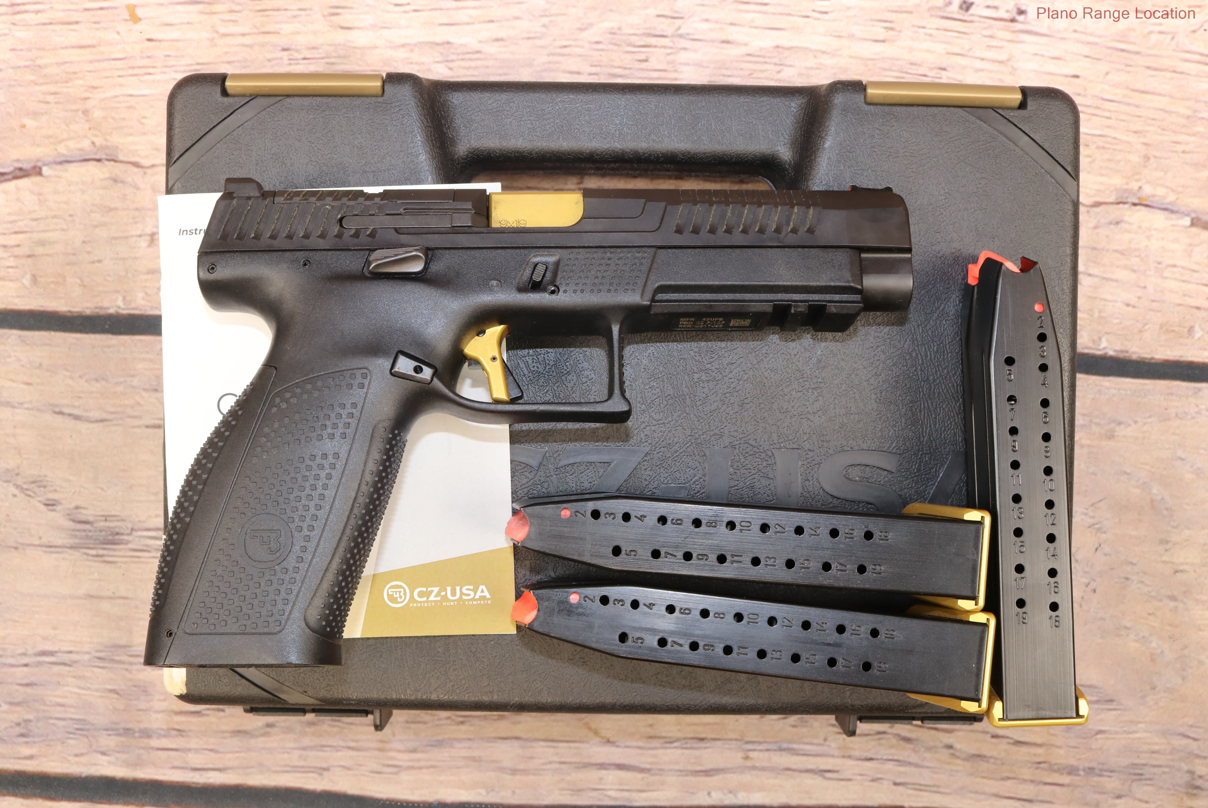 CZ P-10F Competition 9mm 5" Barrel 3 Magazines